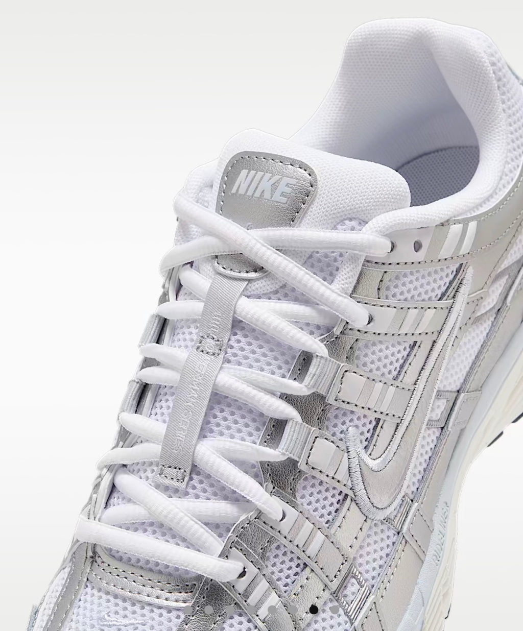 Nike P-6000 – Metallic Silver / White