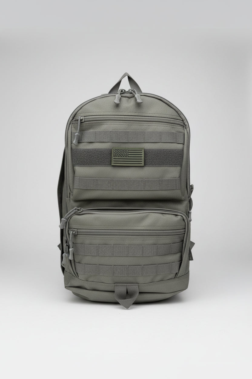 East West U.S.A Tactical Molle Military Backpack – Gray / Tan / Olive Green