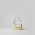 Guess Logo Monogram Mini Shoulder Bag – Beige / Tan